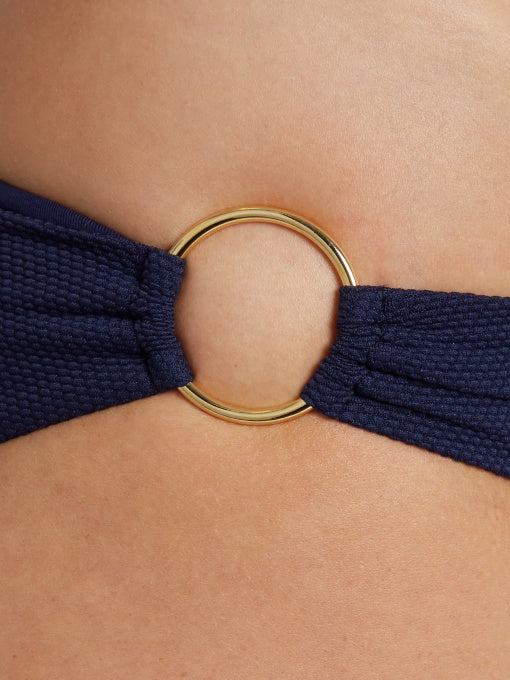 Evita Bandeau Top & Hipster Bottom at Navy