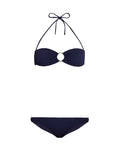 Evita Bandeau Top in Navy