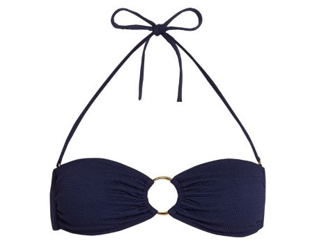 Evita Bandeau Top in Navy