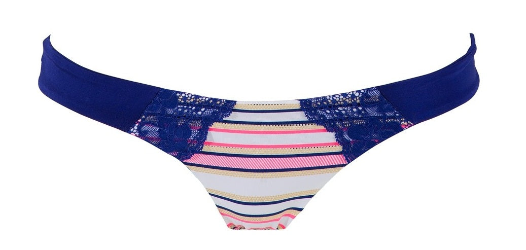 A Shore Thing Reversible Skimpy Bikini Bottom in Stripe