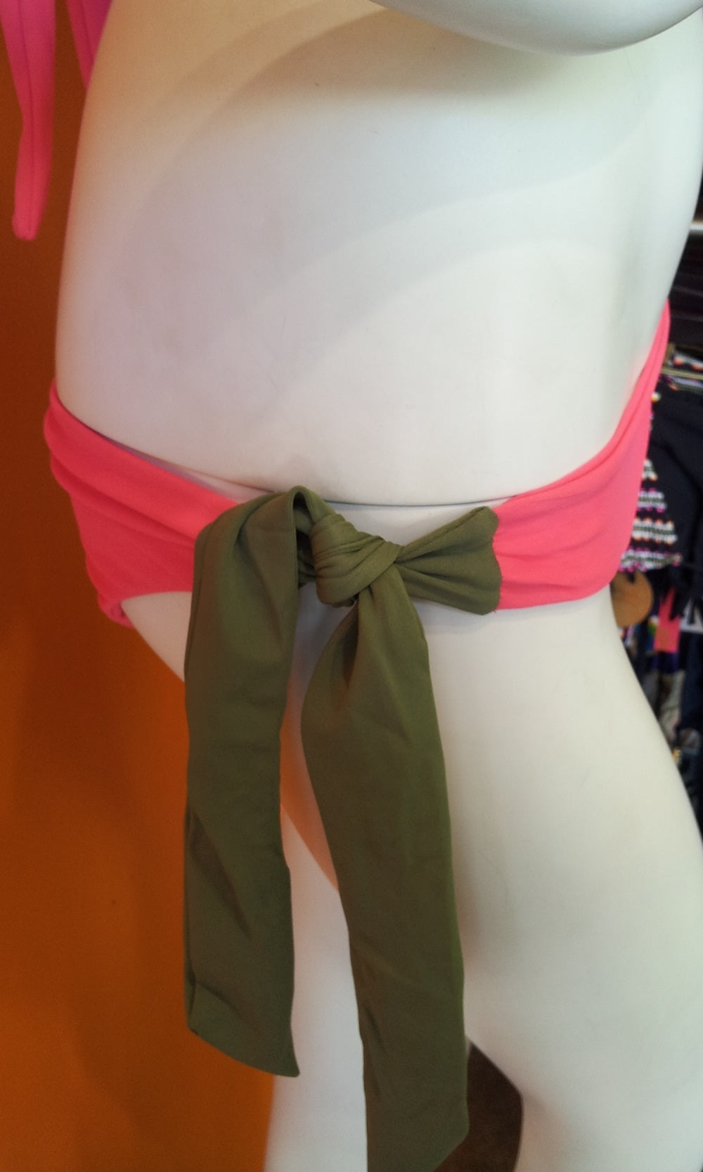 Dusty Bottom in Watermelon/Olive
