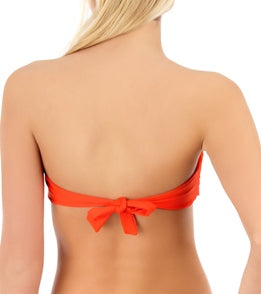 Hunter Rose Bandeau Bikini Top in Paprika