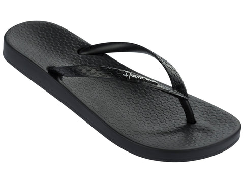 Ana Tan Flip Flops in Black