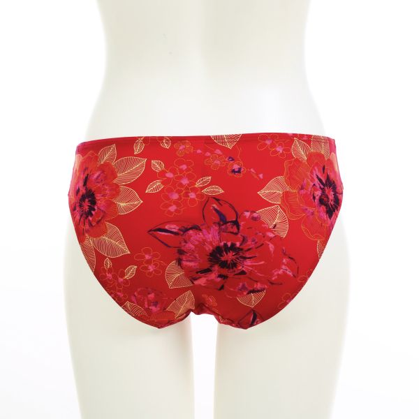 Sand Rose Bikini Bottom in Red Rose