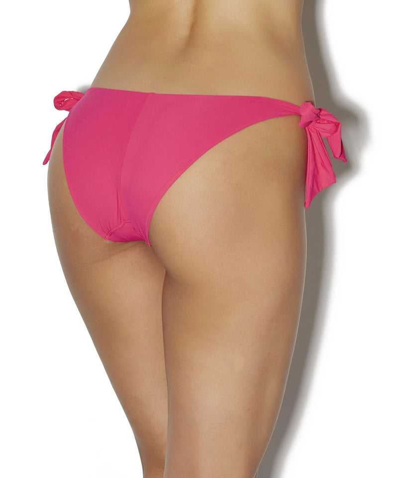 Bomba Latina Swim Tie Side Bikini Bottom in Fuchia