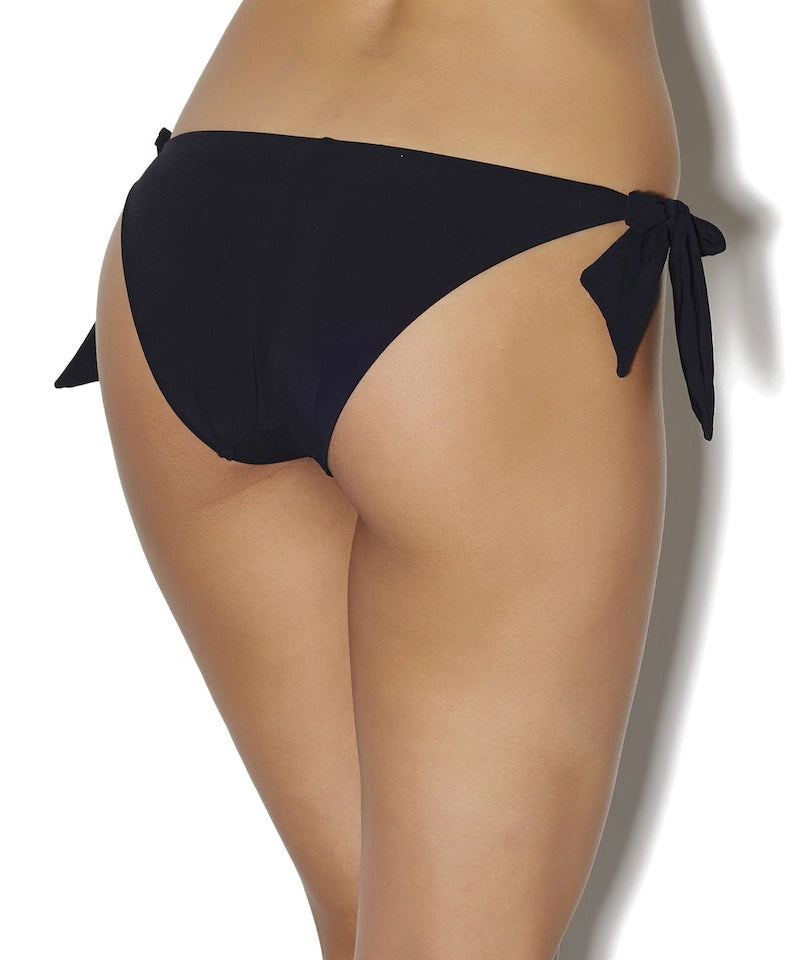 Bomba Latina Swim Tie Side Bikini Bottom in Black