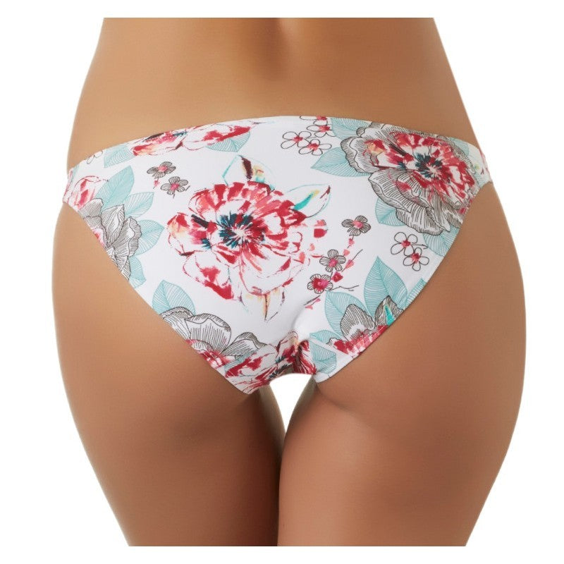 Sand Rose Bikini Bottom in White Rose