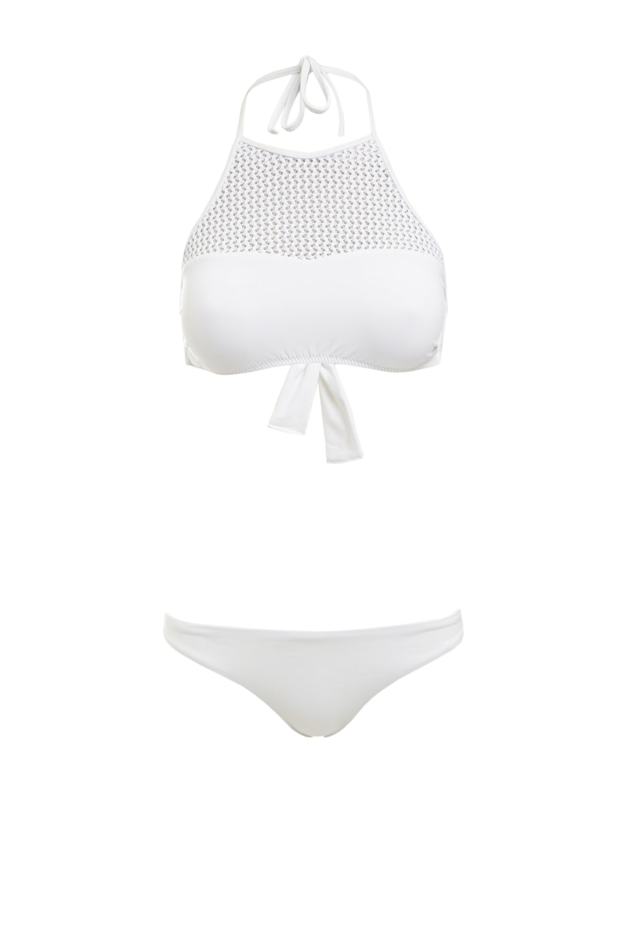 Barbados Halterneck Top in White