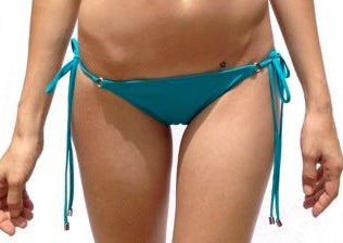 Viv Tie Side Bottom in Turquoise