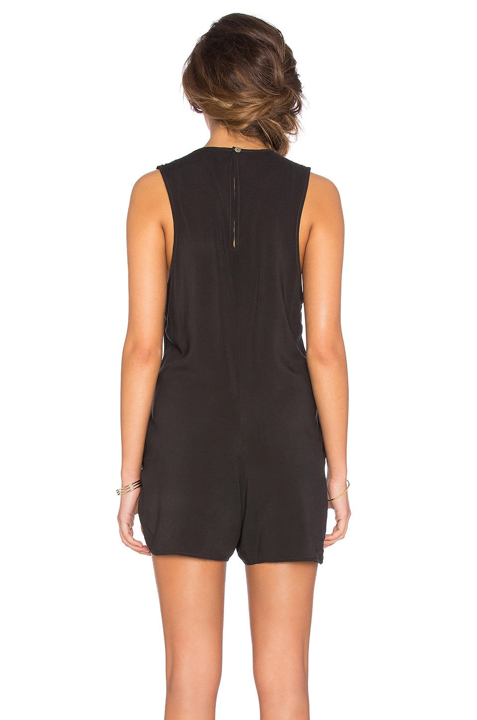 Indie Romper in Soft Black