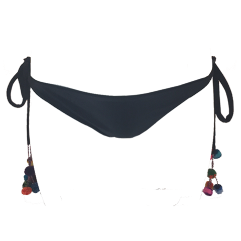 Cusco Tie Side Bottom in Black