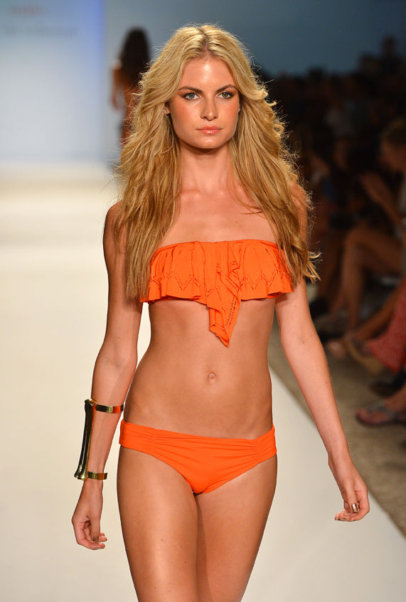 Hunter Rose Bandeau Bikini Top in Paprika