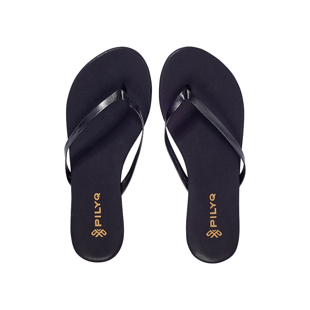 Suede Sandal in Black