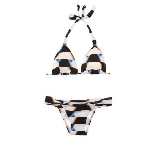 Adjustable Halter Bikini Top in Africa Palais