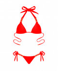 EXCLUSIVE Hard To Get Bikini Top in Red
