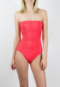 Heaven Strapless One Piece in Coral
