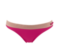 Smarty 304 Moderate Bikini Bottom in Fushia/Nude