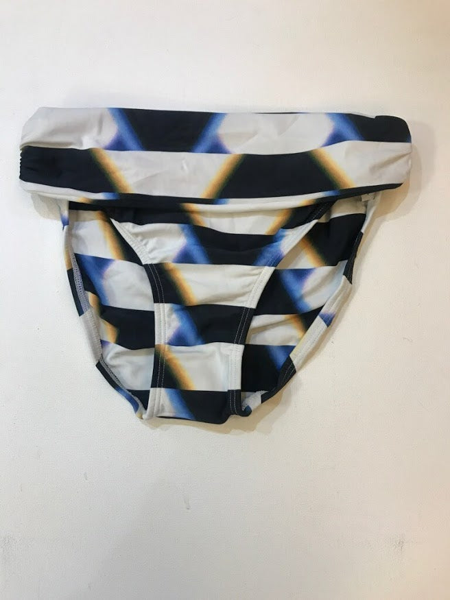 Fold Over High Waisted Bikini Bottom in Africa Palais