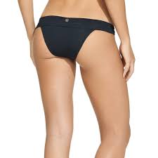 Black Bia Bottom with Rope Detail Full Coverage