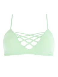 Jamie Strappy Bikini Top in Mint