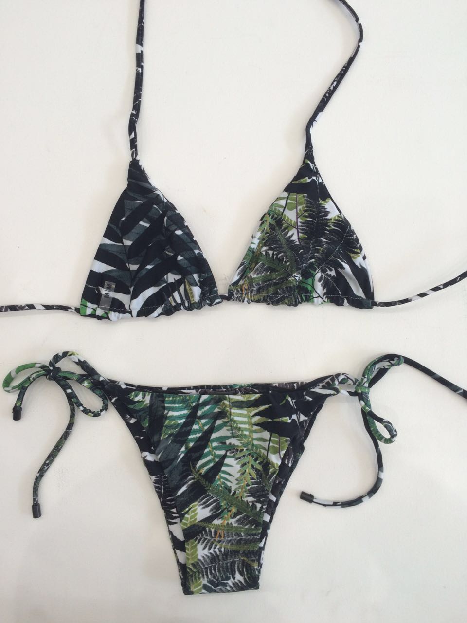 Leaves Mixed Double Face Bikini Bottom