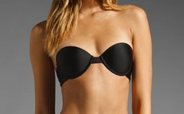 Capri Underwire Push-Up Bandeau Top in Black