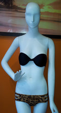 Capri Underwire Push-Up Bandeau Top in Black