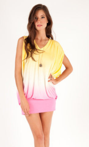 Ottis Dress in Lemon Pink