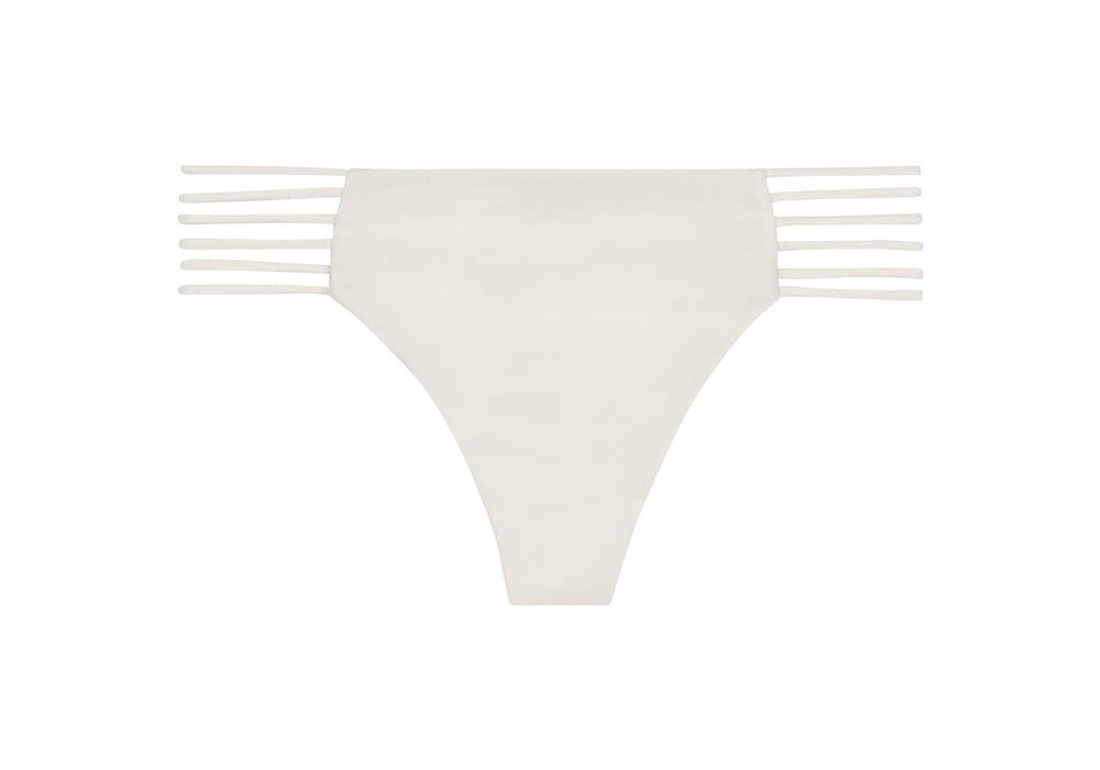 Kapalua Multi String Bikini Bottom in Foam White