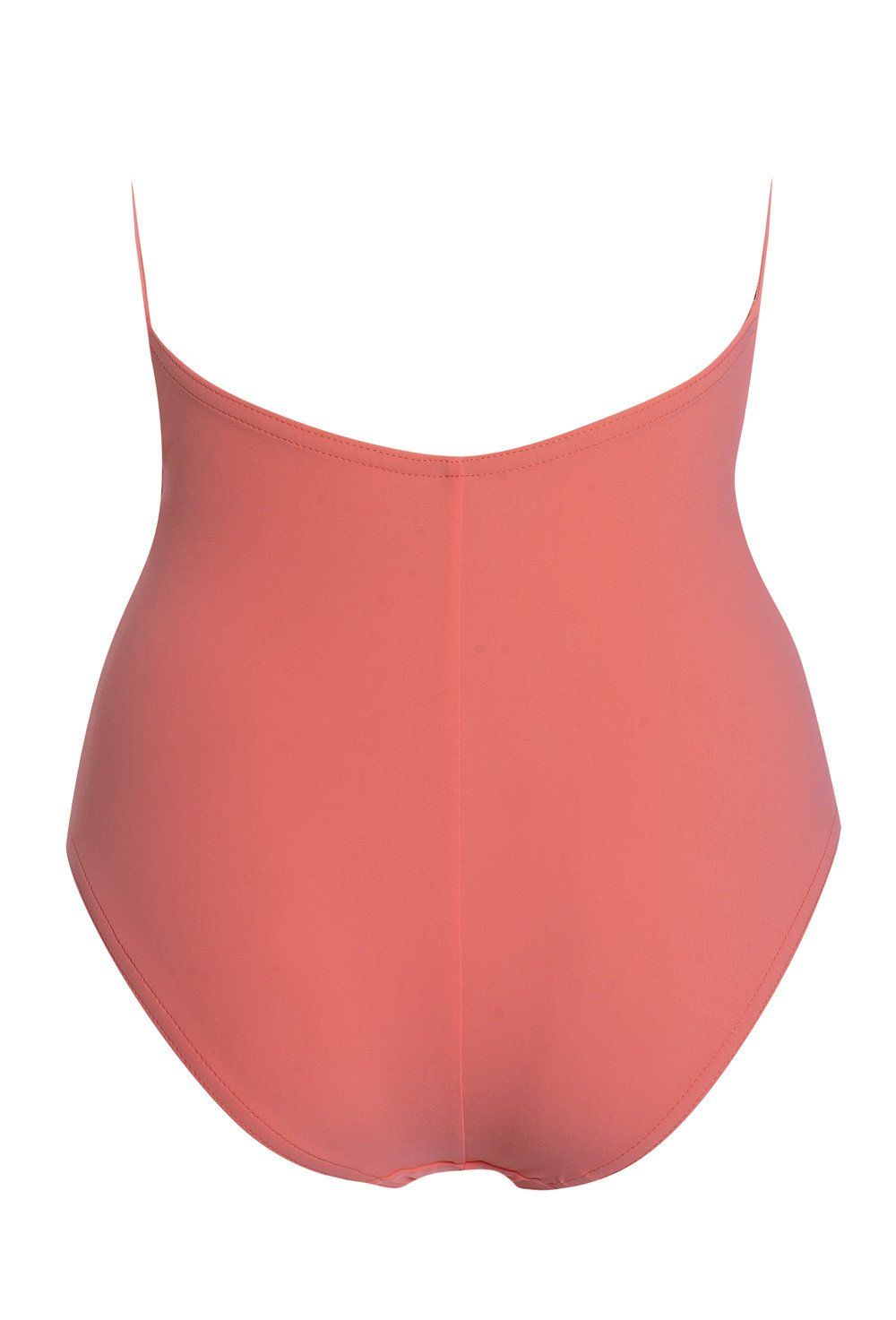 Basic Plunge One Piece in Flamingo