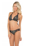 Miami Nights Bikini Bottom in Black