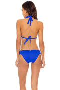 Orillas Del Mar Lace Full Coverage Bikini Bottom in Blue in Mind