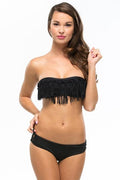 L*Space Dolly Knotted Bandeau Top in Black