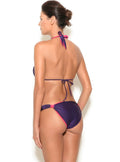 Reversible Adjustable Lycra Bikini Bottom in Amethyst