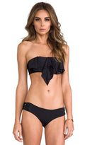 Hunter Rose Bandeau Top in Black