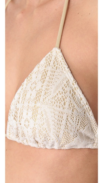 Sweet Seduction Seamless Triangle Bikini Top in Ivory