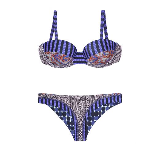 Beated Beat Dots Hipster Moderate Bikini Bottom