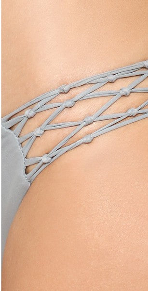 Rockies Crochet Bikini Bottom in Shark