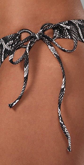 St Kitts Halter Top in Black Snake