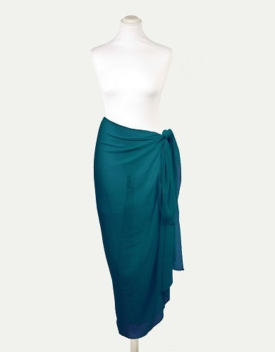 Chiffon Long Sorrong in Kingfisher