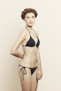 Nov Reversible Triangle Bikini in Navy/ Steel