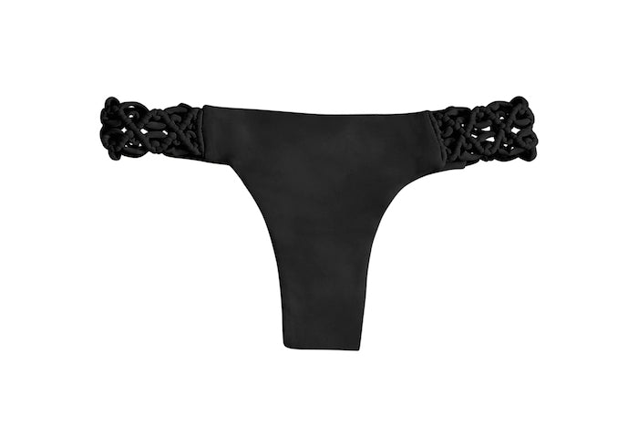 Pali Woven Detail Bikini Bottom in Night