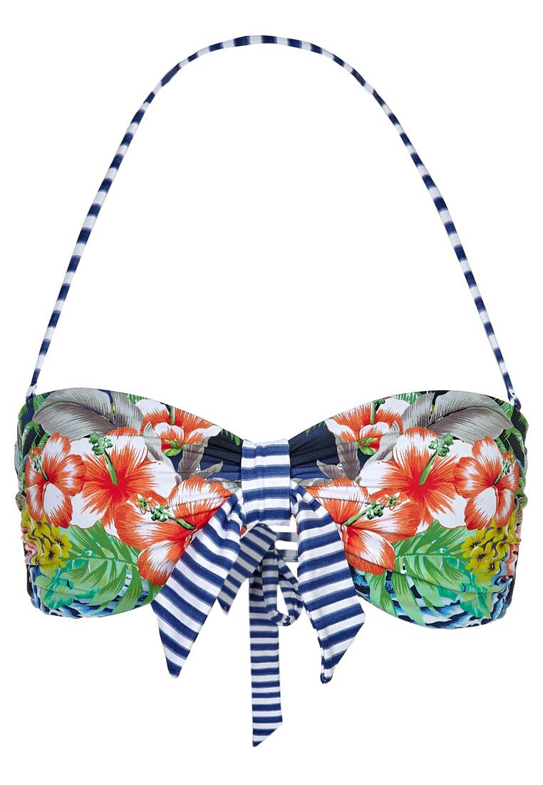 Aloha Tie Front Bandeau Bikini Top