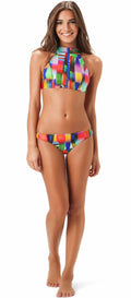 New Wave High Neck Bikini Top