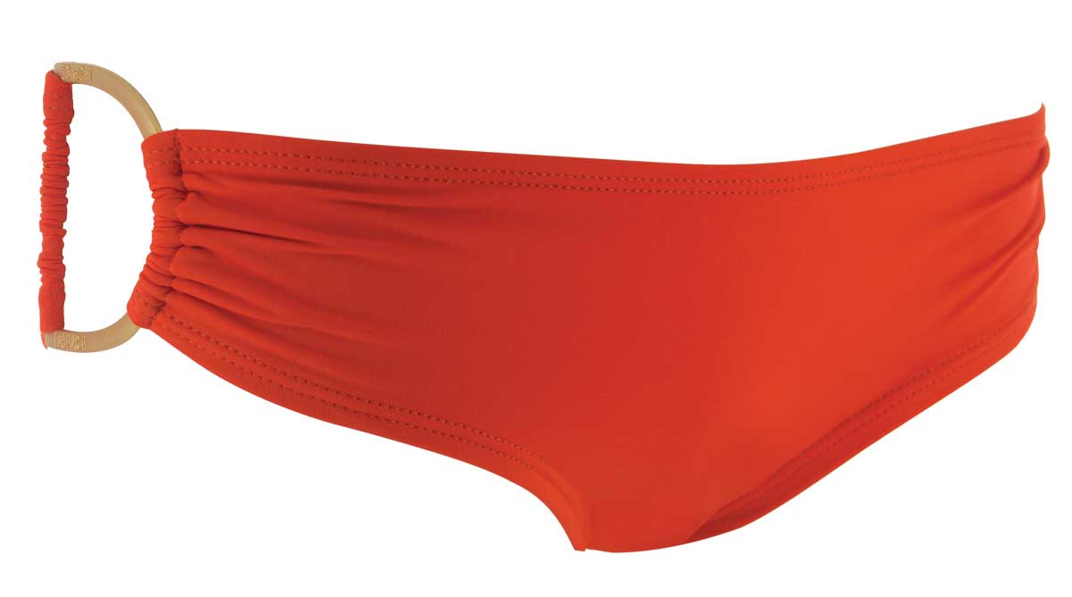 Diva Ring Bikini Bottom in Paprika