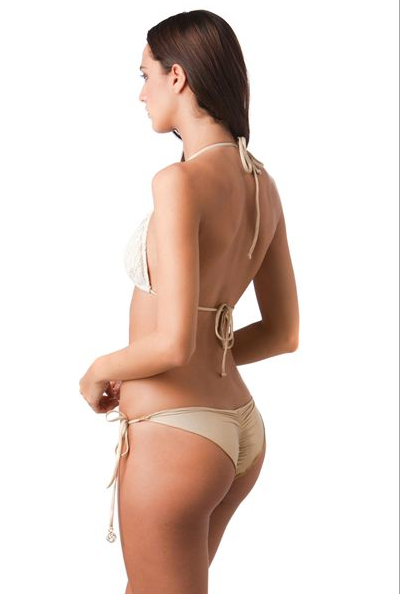 Sweet Seduction Seamless Triangle Bikini Top in Ivory