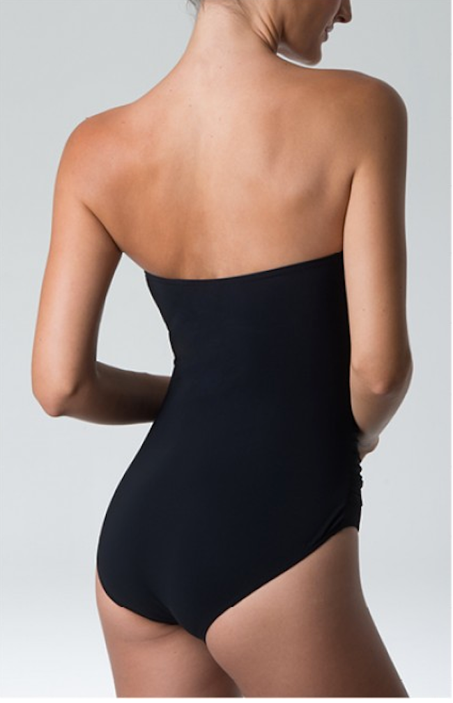 Heaven Strapless One Piece in Black