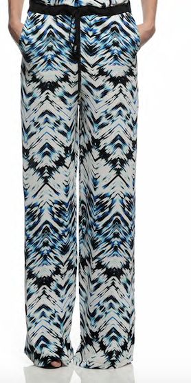 Maui Print Pants in Aquamarine