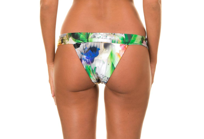 Banded European Coverage Bikini Bottom in Monet