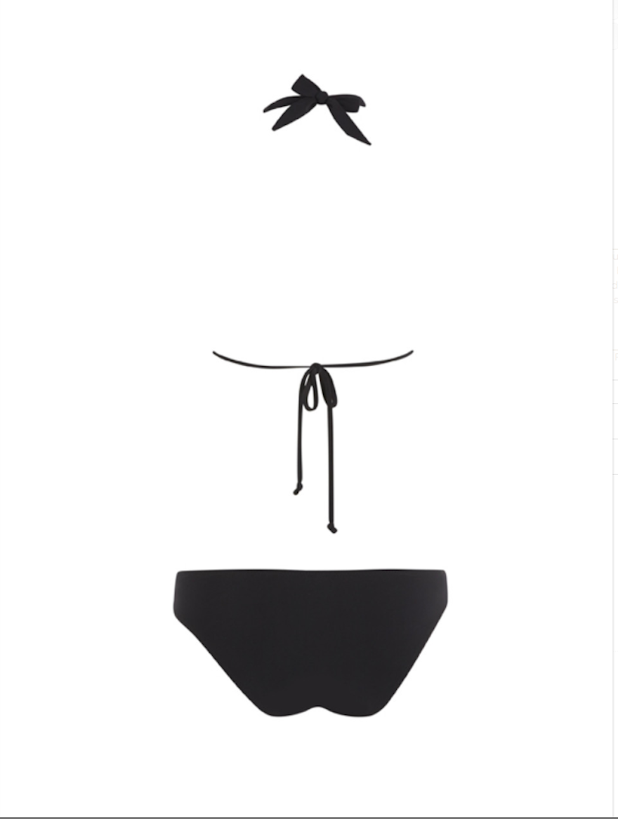 Como Triangle Bikini in Black